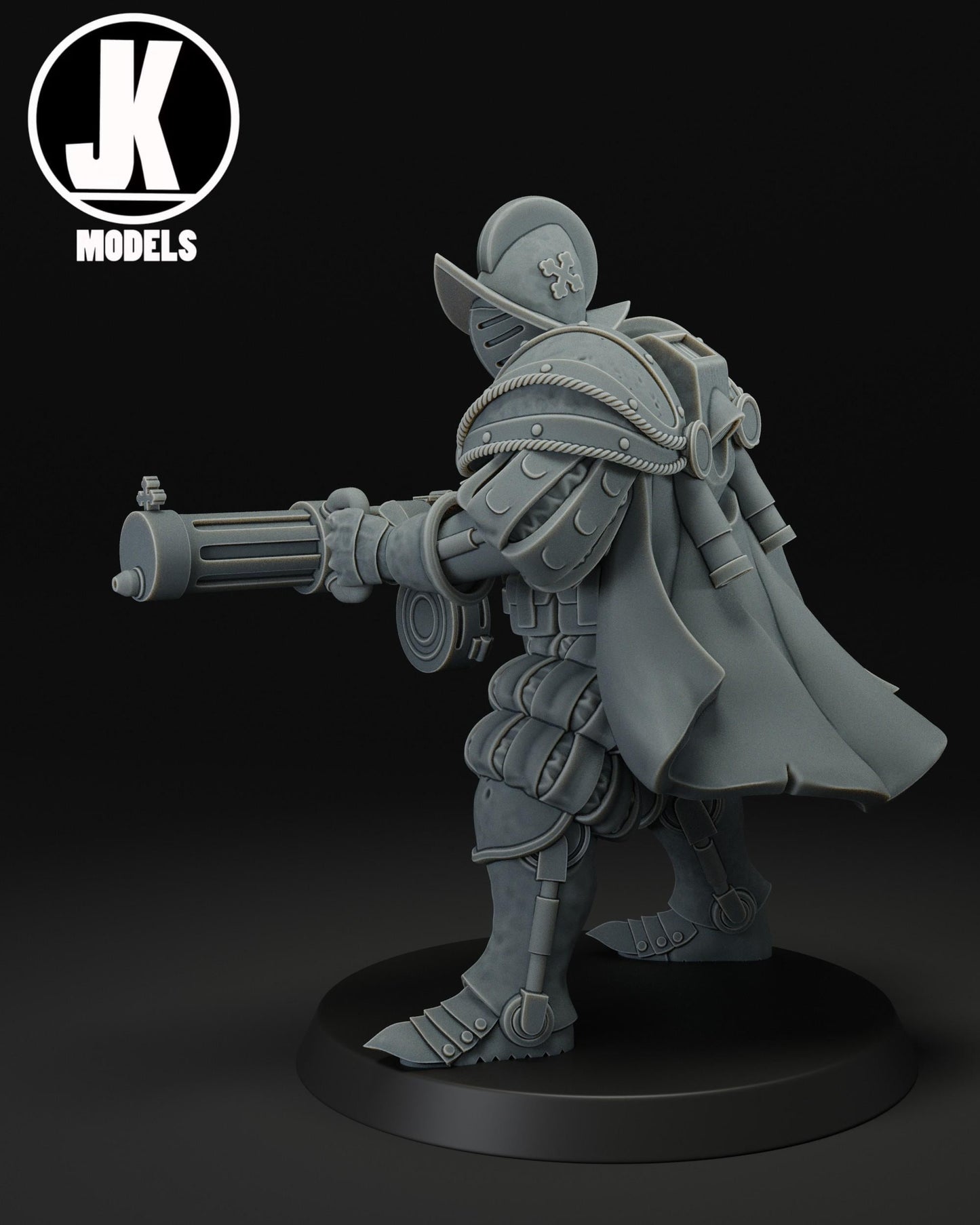 Papal Heavy Infantry Machine Gun Miniature - JK Remo Models