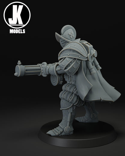 Papal Heavy Infantry Machine Gun Miniature - JK Remo Models
