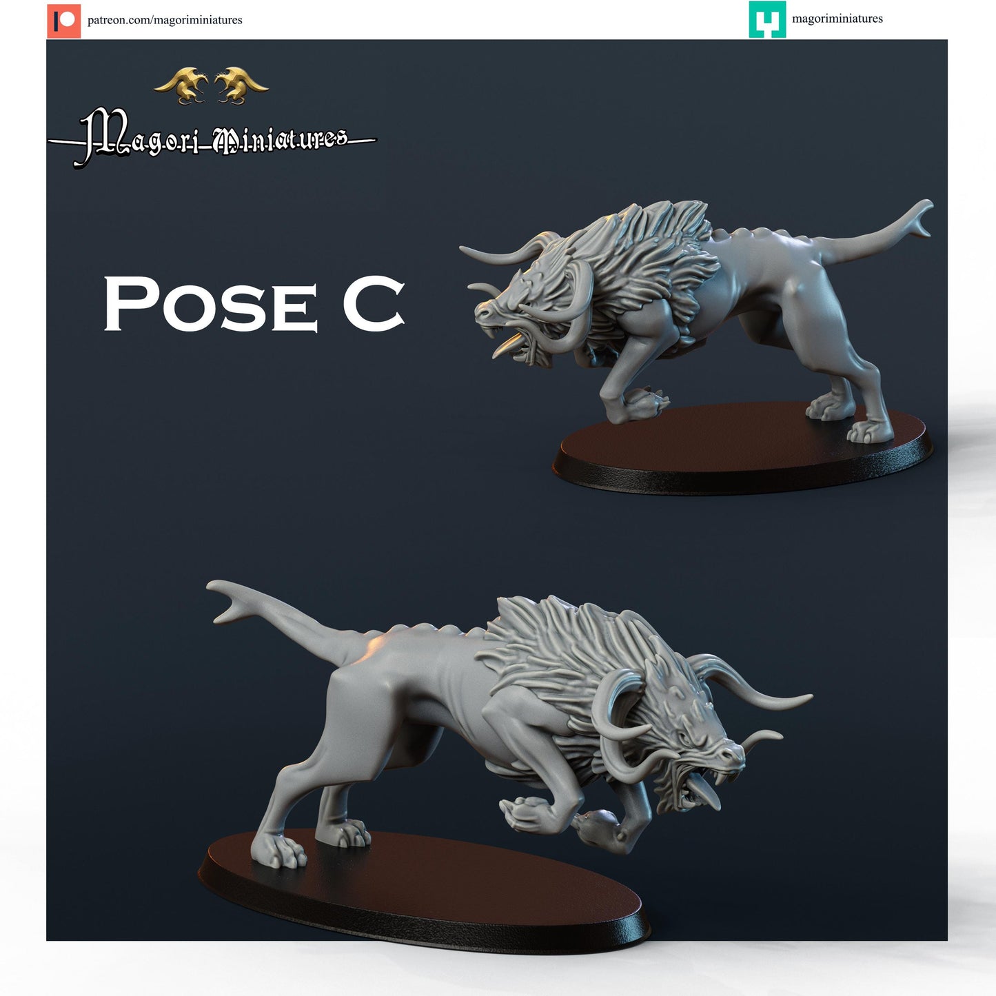 Chaos Warhound Miniatures - by Magori Miniatures