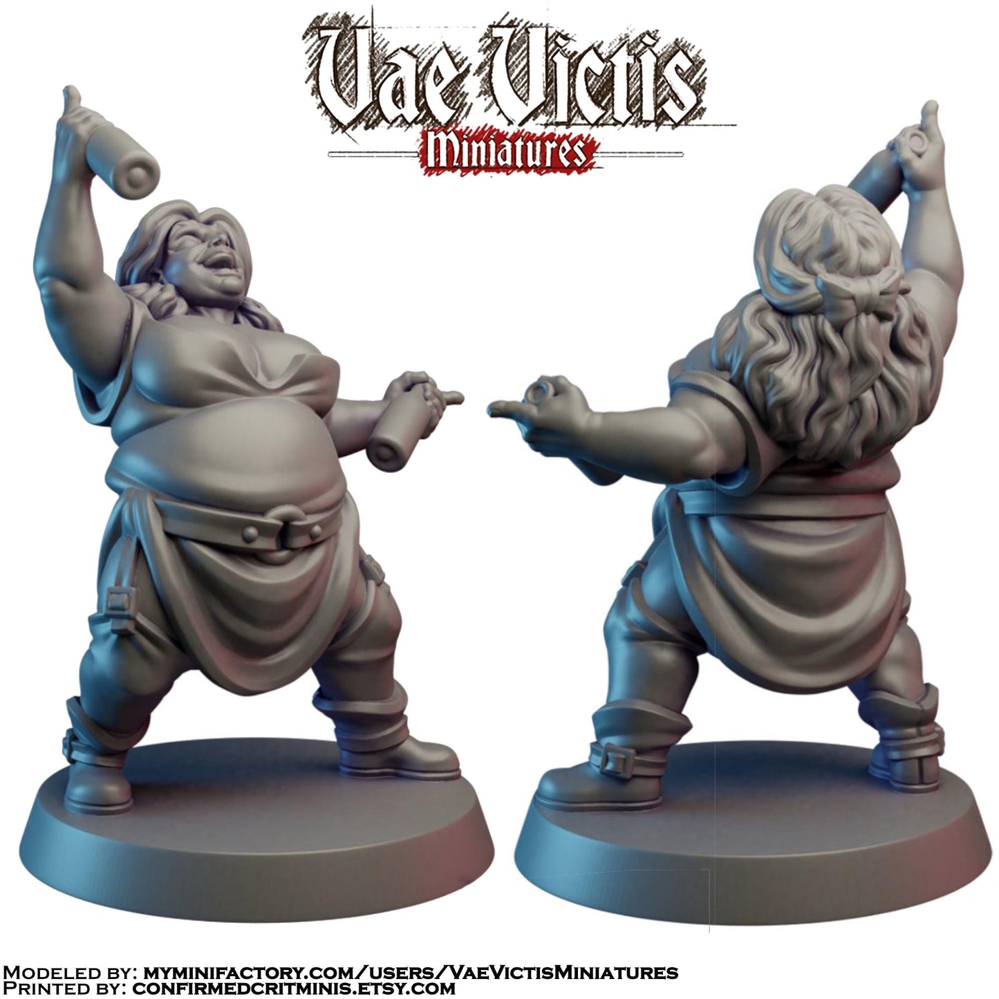 Party Lady Miniature - by Vae Victis Miniatures