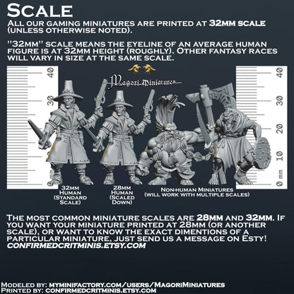 Witch Hunter Miniature - by Magori Miniatures