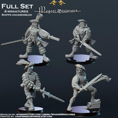 Landsknecht Mercenary Warband Miniatures SET B - by Magori Miniatures