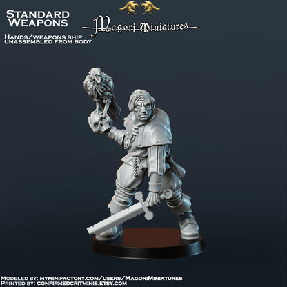 Dreg Henchman with Raven Miniature - by Magori Miniatures