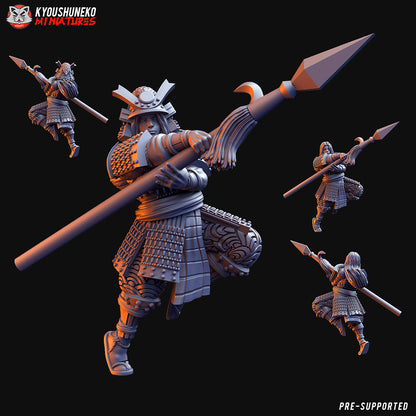 Japanese Onna Bushi Hero Miniature - by Kyoushuneko Miniatures