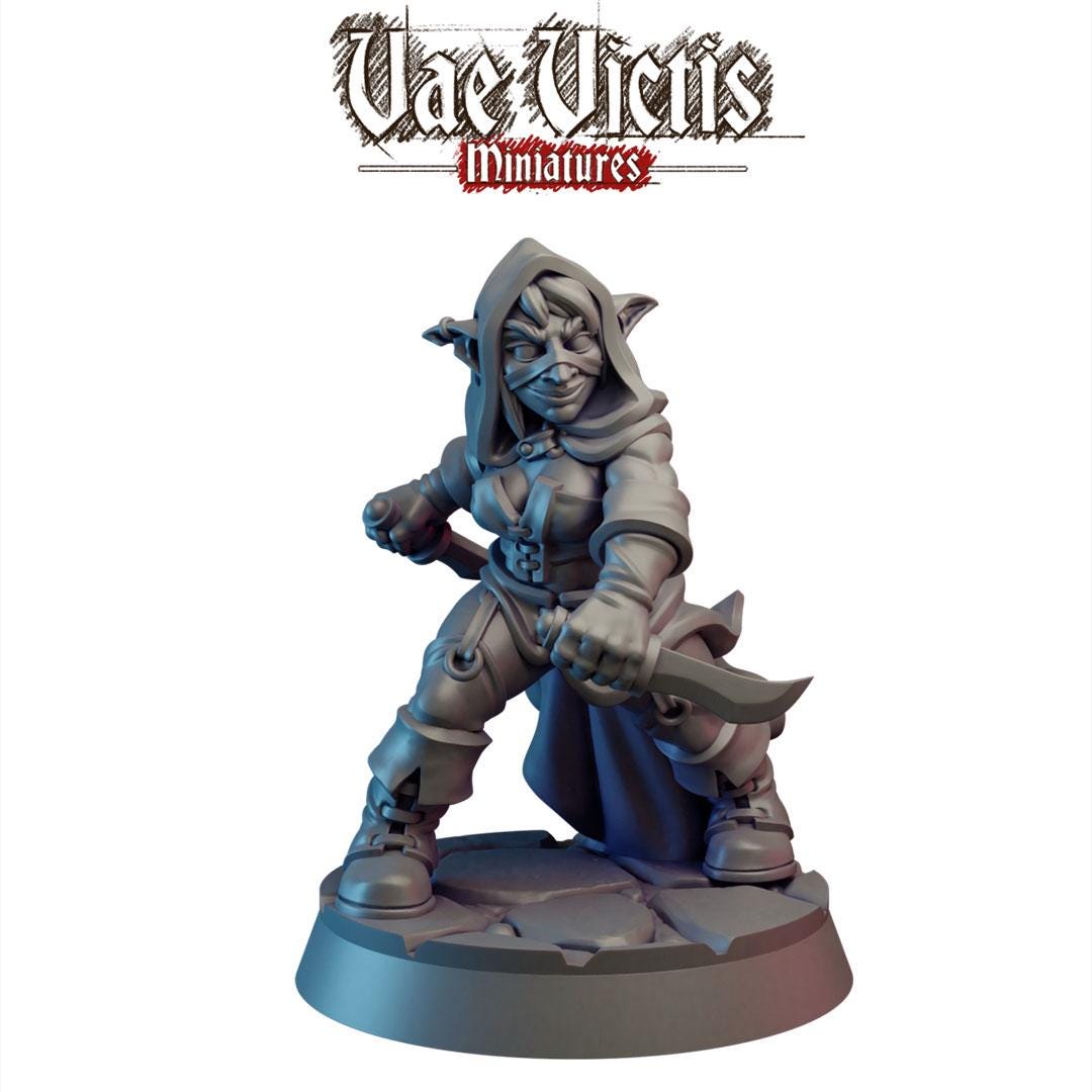 Goblin Rogue Miniature - by Vae Victis Miniatures