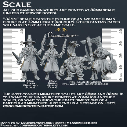 Dwarven Pirate Crew Miniatures - by Magori Miniatures