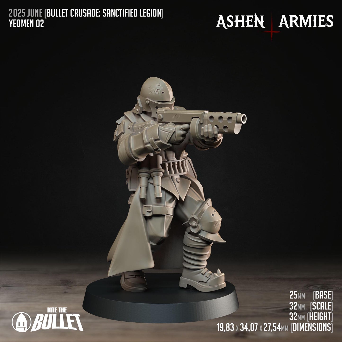Sanctified Legion Yeomen Miniatures - Ashen Armies by Bite the Bullet