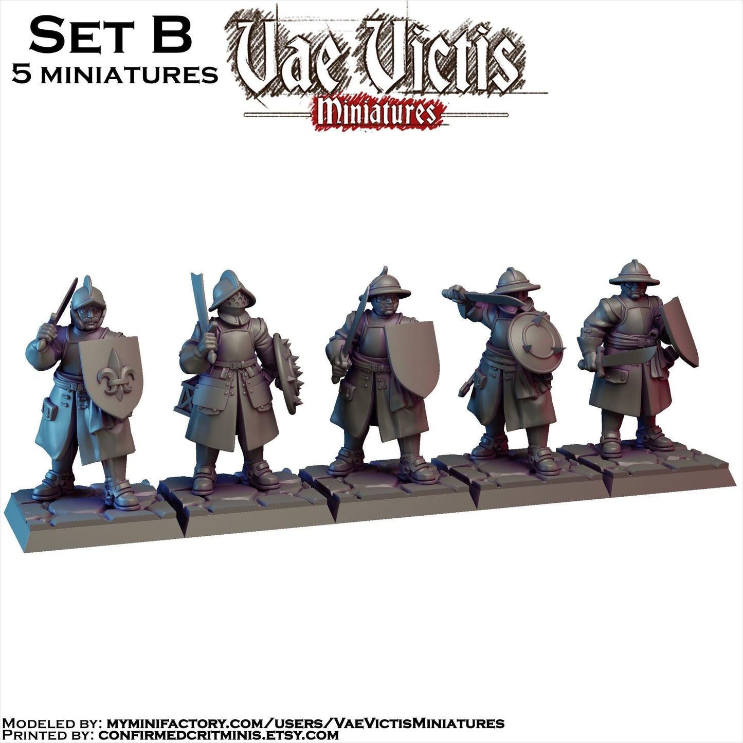 Vampire Hunter Miniatures SET B - by Vae Victis Miniatures