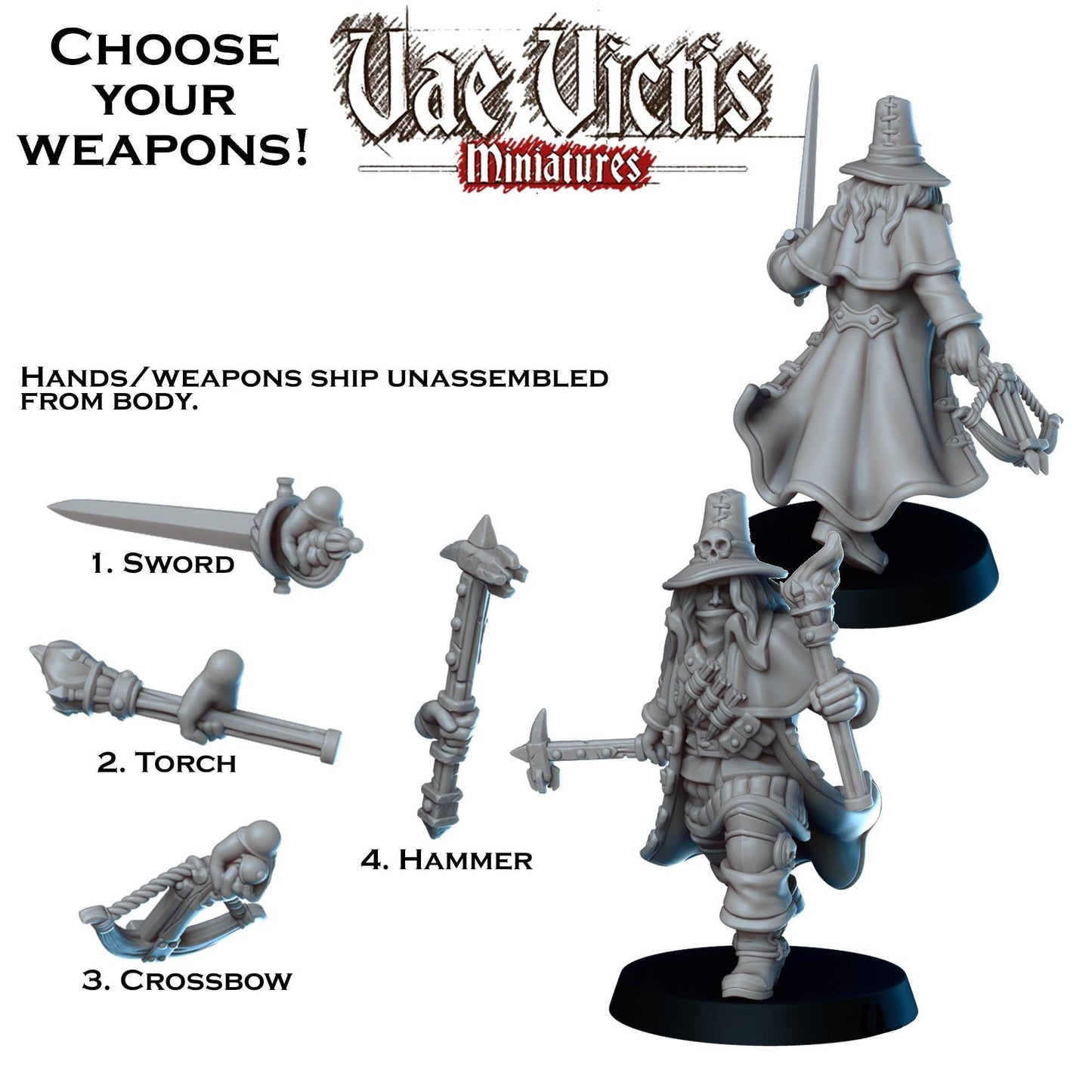 Witch Hunter Miniature - by Vae Victis Miniatures