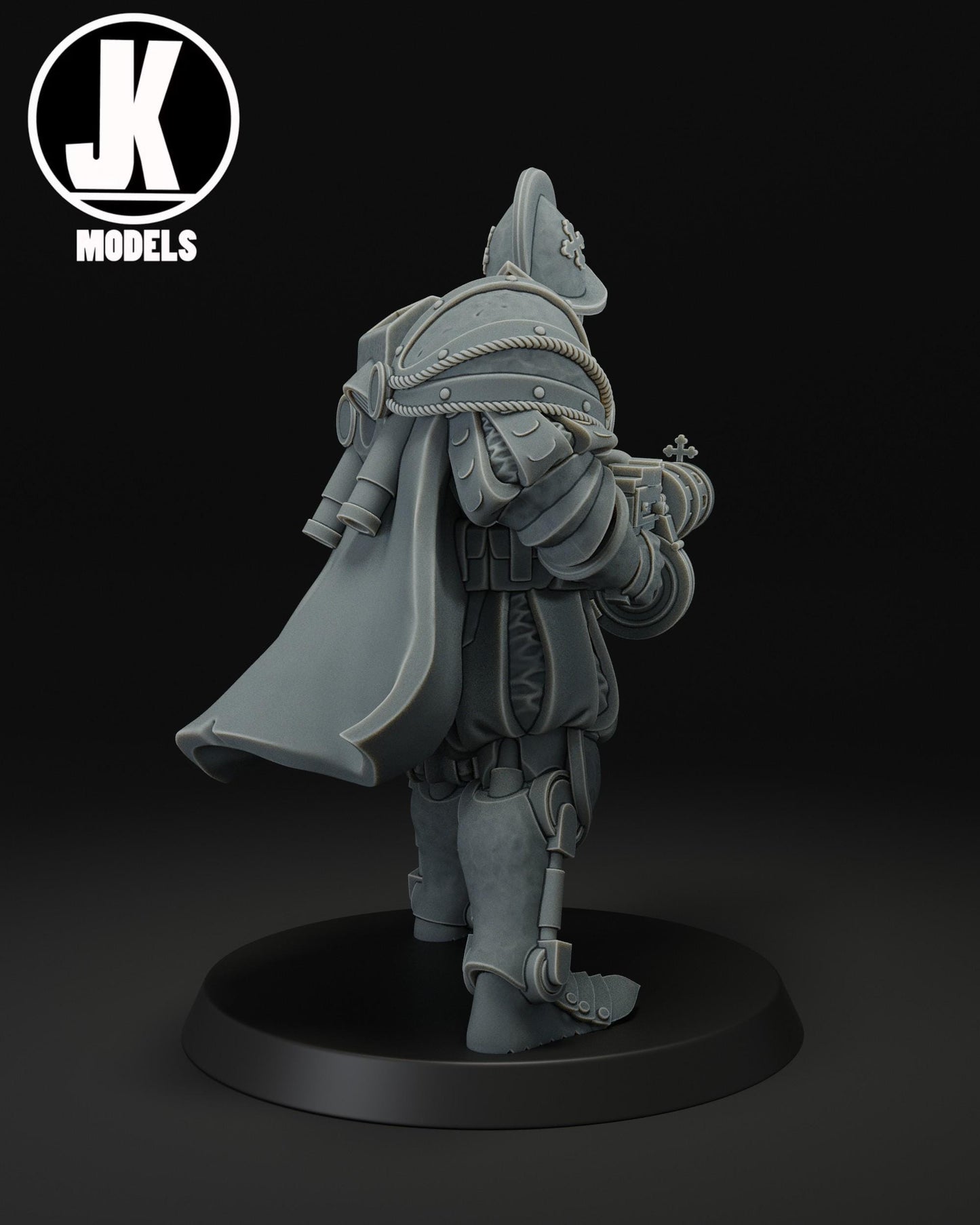Papal Heavy Infantry Machine Gun Miniature - JK Remo Models