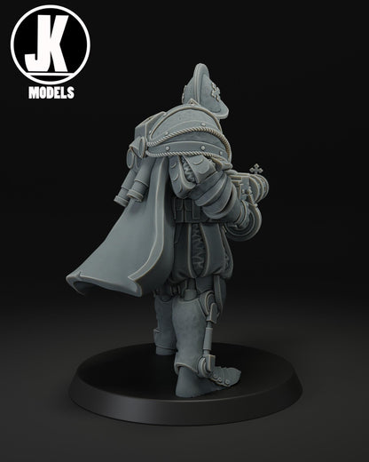 Papal Heavy Infantry Machine Gun Miniature - JK Remo Models