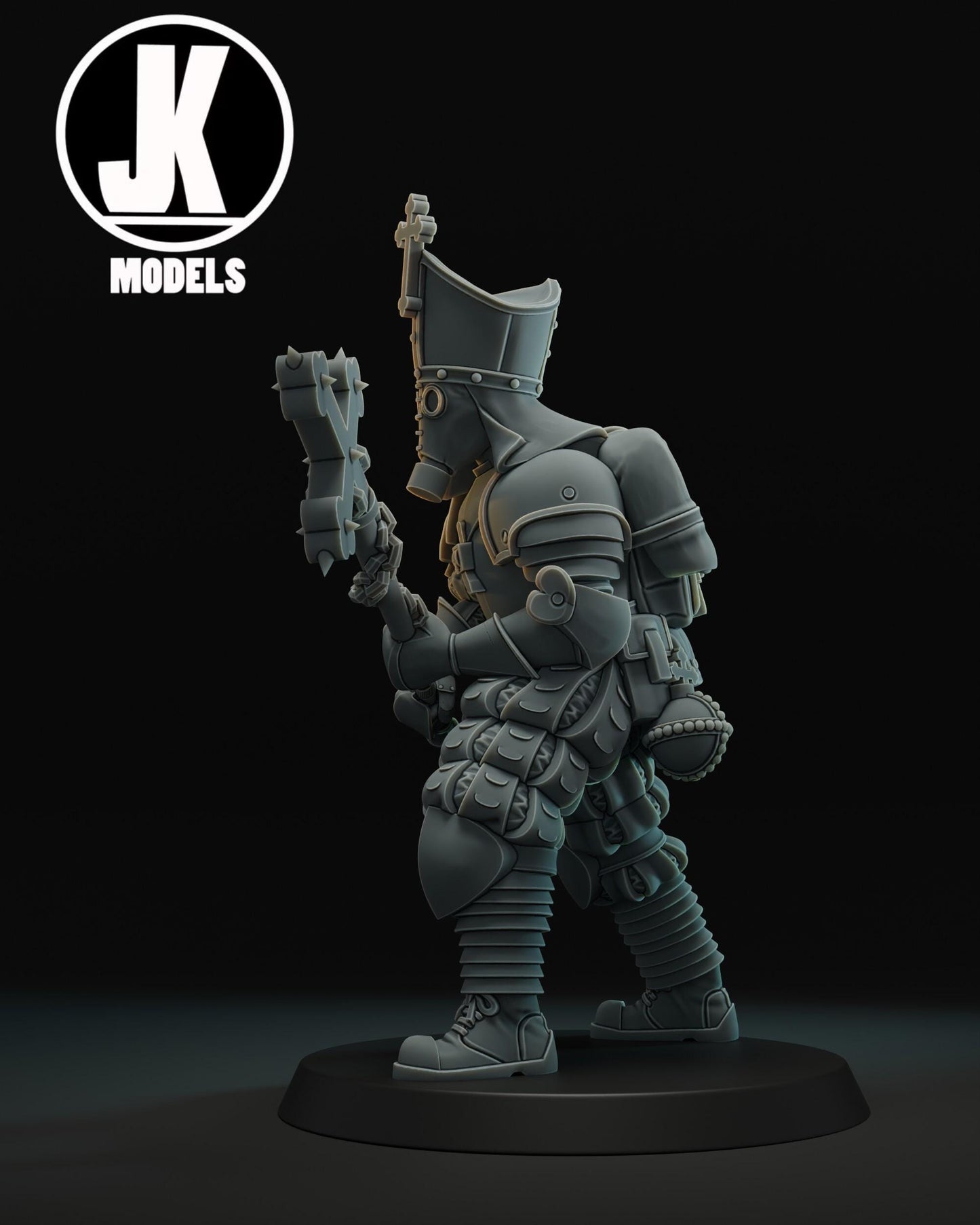 Battle Cleric Miniature - JK Remo Models