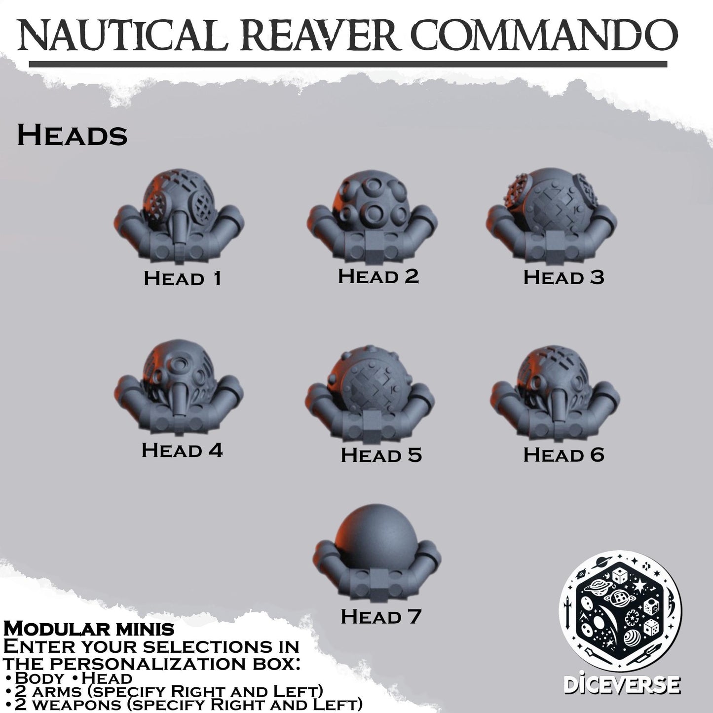Nautical Reaver Commando Modular Miniatures - Diceverse