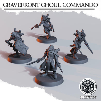 Gravefront Ghoul Commando Modular Miniatures - Diceverse