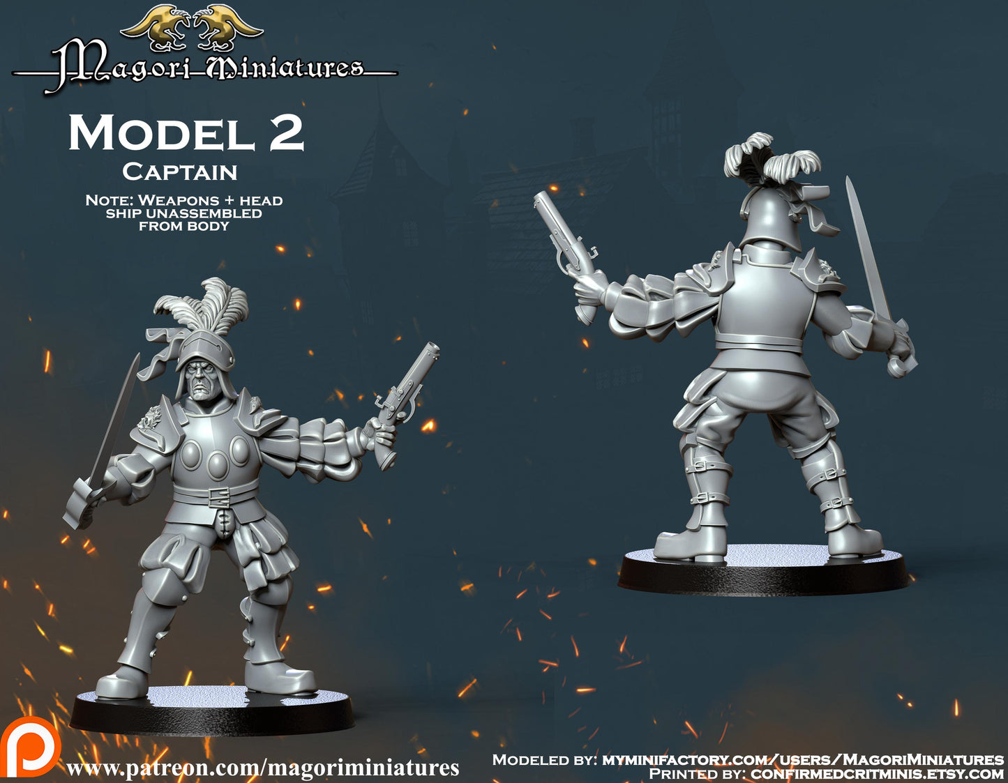 Landsknecht Mercenary Warband Miniatures SET A - by Magori Miniatures