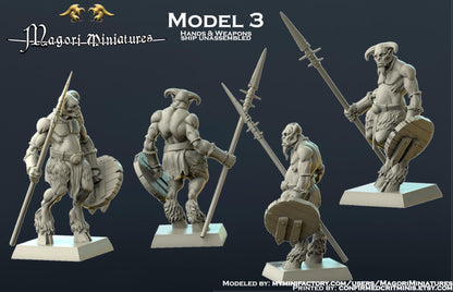 Goatman Raider Miniatures - by Magori Miniatures