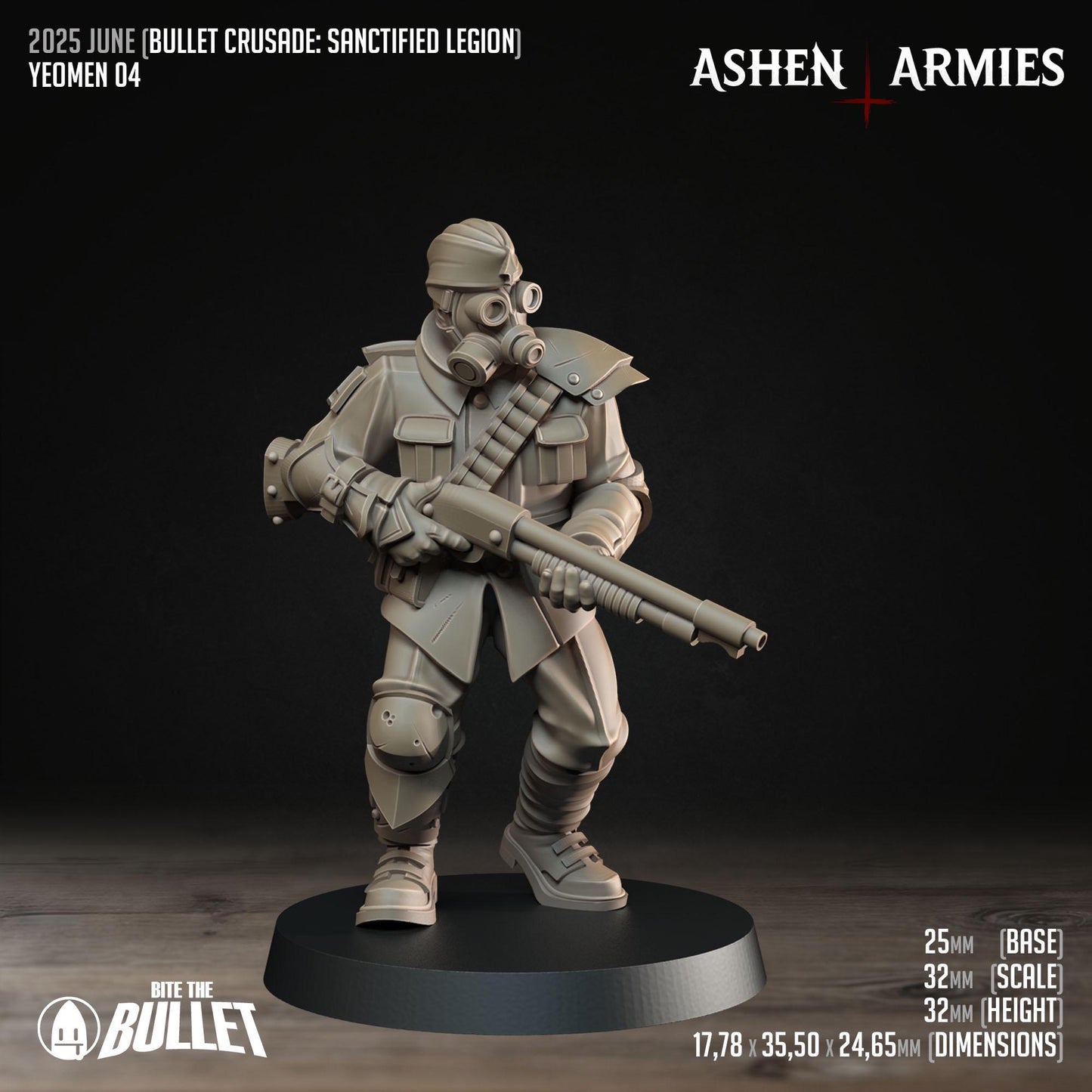 Sanctified Legion Yeomen Miniatures - Ashen Armies by Bite the Bullet