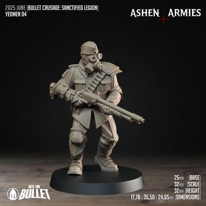 Sanctified Legion Yeomen Miniatures - Ashen Armies by Bite the Bullet