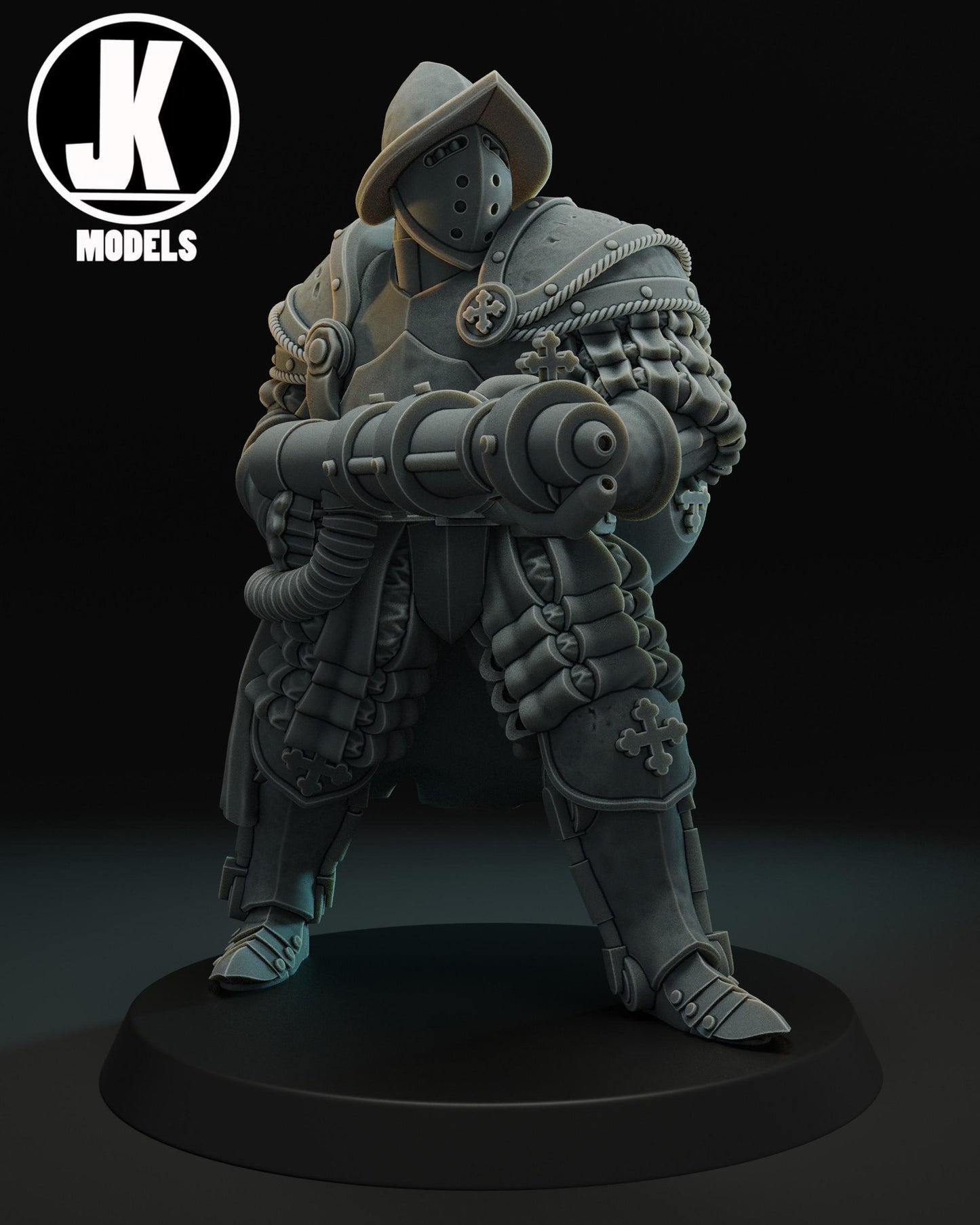 Papal Heavy Infantry Flamethrower Miniature - JK Remo Models