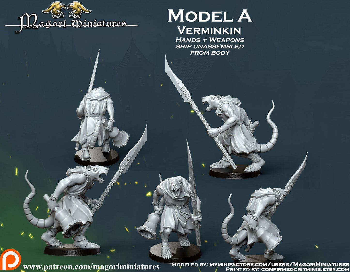 Ratfolk Warband Miniatures - by Magori Miniatures