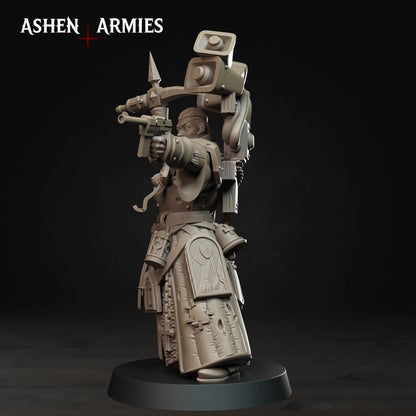 Bleeding Procession War Prophet Miniature - Ashen Armies by Bite the Bullet