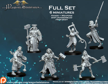 Sisters of the Hammergod Warband Miniatures - by Magori Miniatures