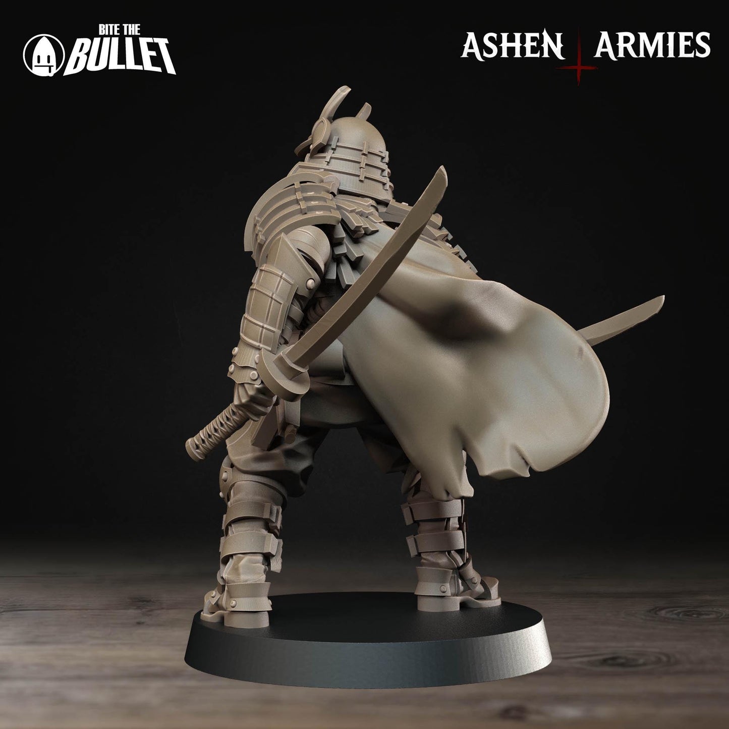 Holy Shogunate Trench Cleric Miniature - Ashen Armies by Bite the Bullet