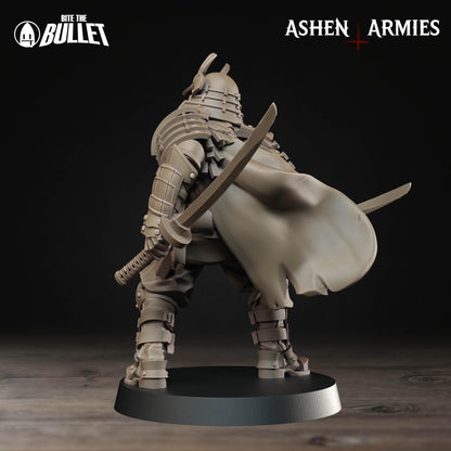 Holy Shogunate Trench Cleric Miniature - Ashen Armies by Bite the Bullet
