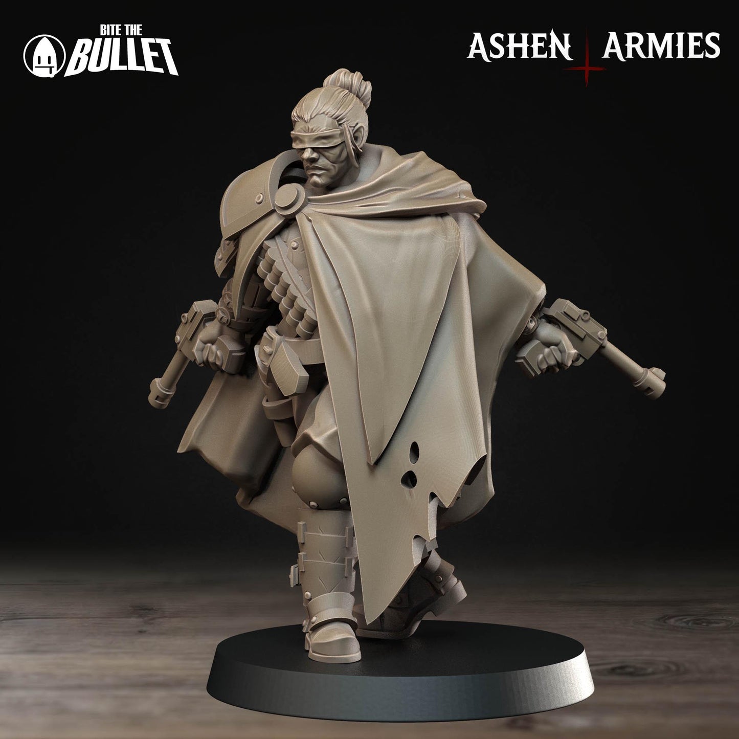 Holy Shogunate Sniper Priest Miniature - Ashen Armies by Bite the Bullet