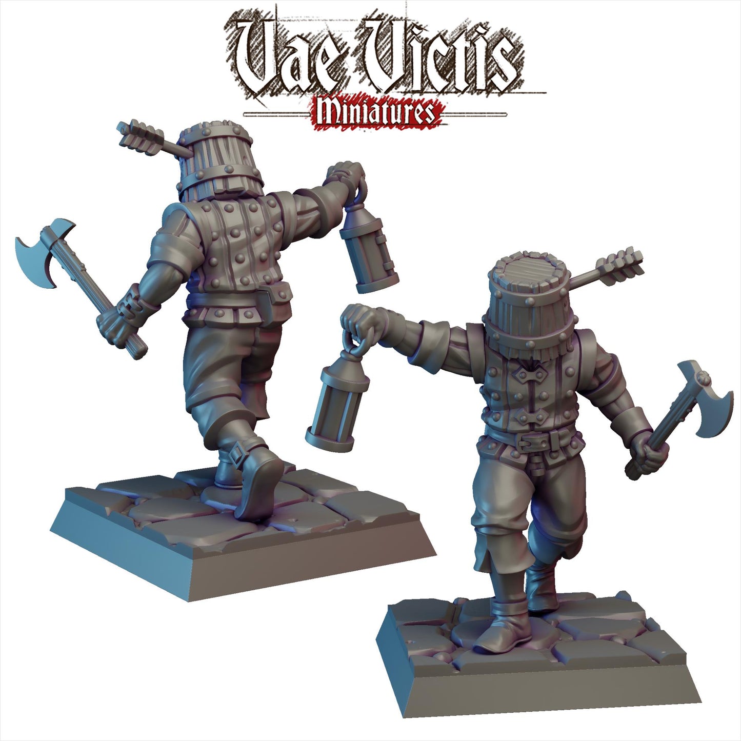 Bucket Head Mercenary Miniature - by Vae Victis Miniatures