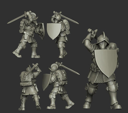 Papal Melee Trooper Miniature - JK Remo Models