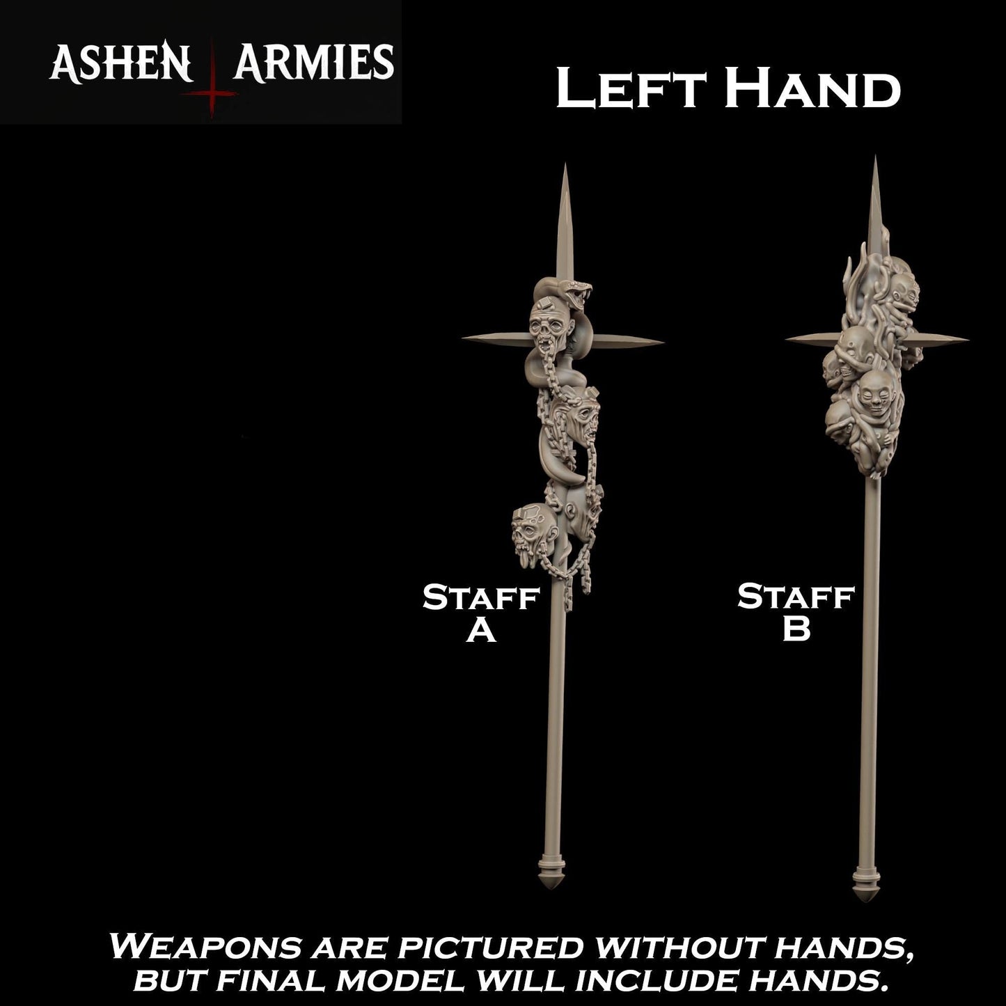 Hellbound Apostasy Heretic Priest Miniature - Ashen Armies by Bite the Bullet