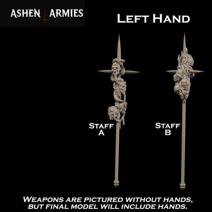 Hellbound Apostasy Heretic Priest Miniature - Ashen Armies by Bite the Bullet