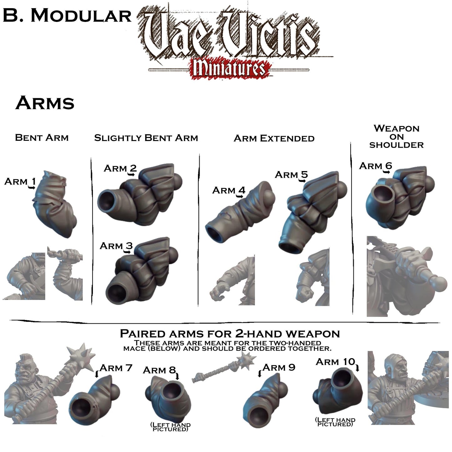 Modular Ogre Mercenary Miniatures - by Vae Victis Miniatures