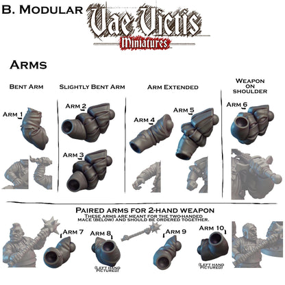Modular Ogre Mercenary Miniatures - by Vae Victis Miniatures