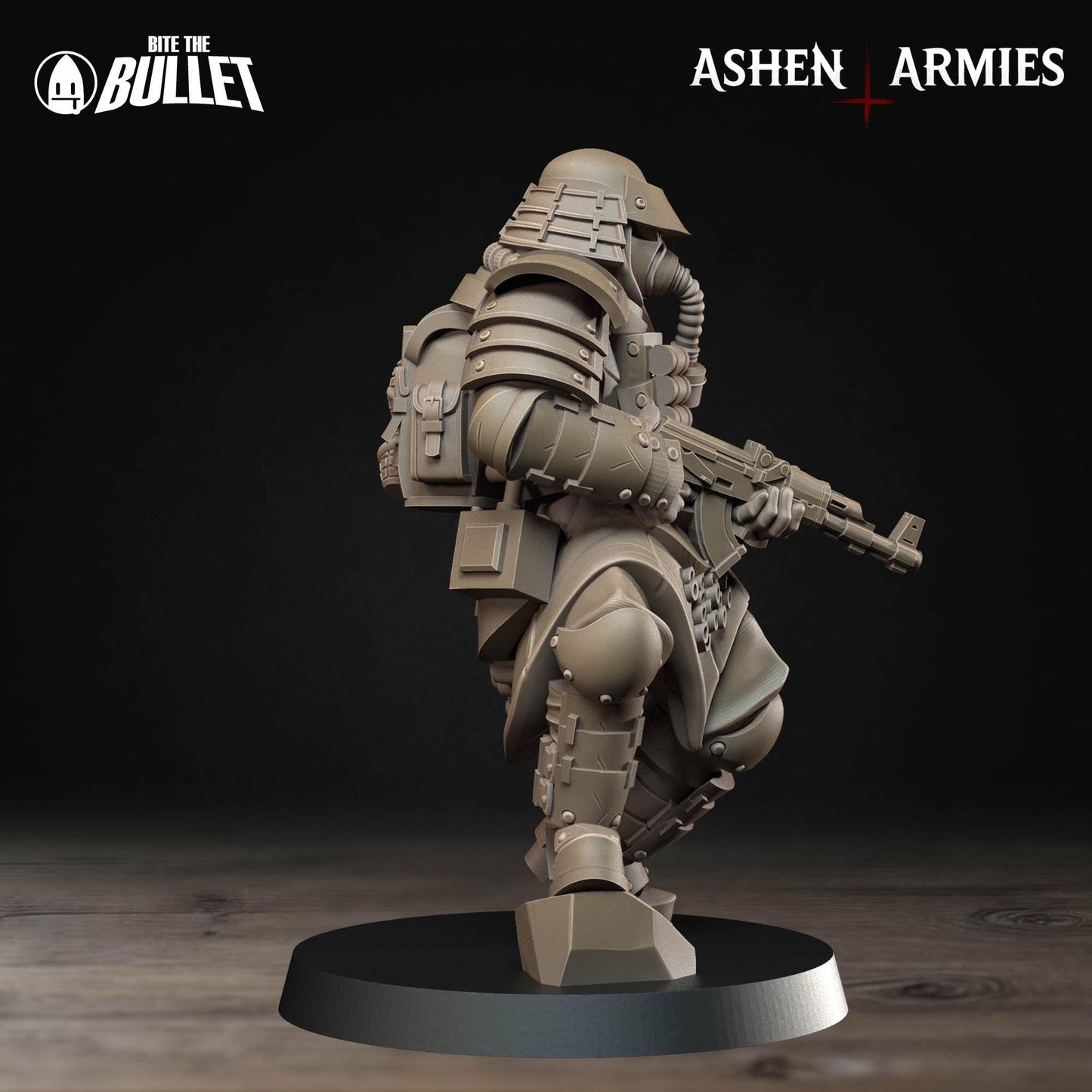 Holy Shogunate Lieutenant Miniature - Ashen Armies by Bite the Bullet