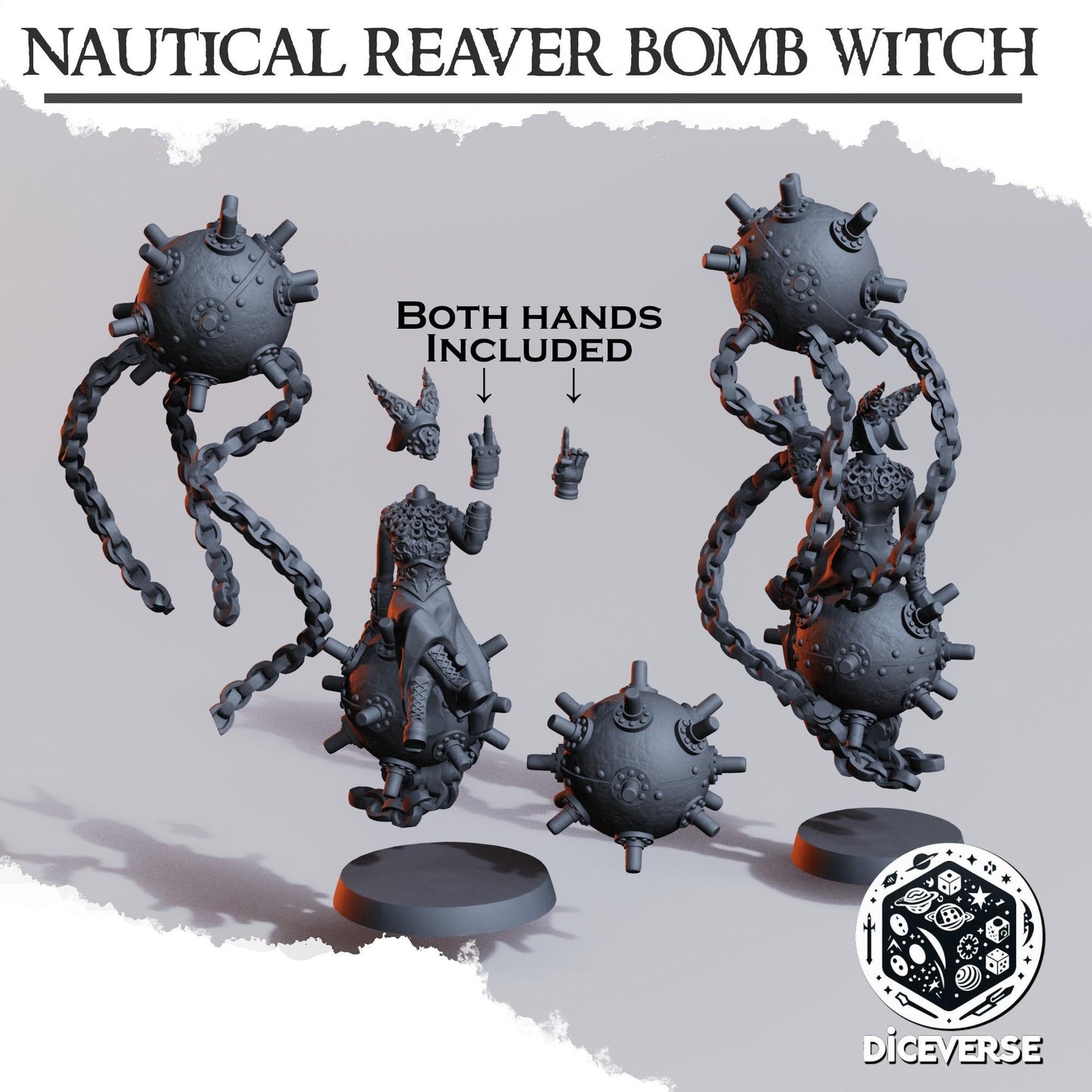 Nautical Reaver Bomb Witch Miniature - Diceverse