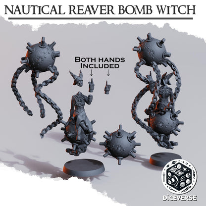 Nautical Reaver Bomb Witch Miniature - Diceverse