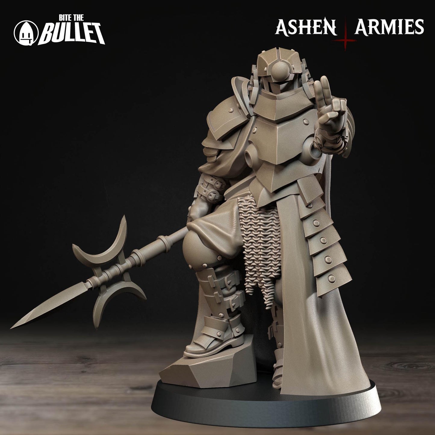 Holy Shogunate Observer Miniature - Ashen Armies by Bite the Bullet