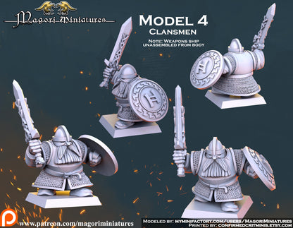 Dwarven Treasure Hunter Miniatures - by Magori Miniatures