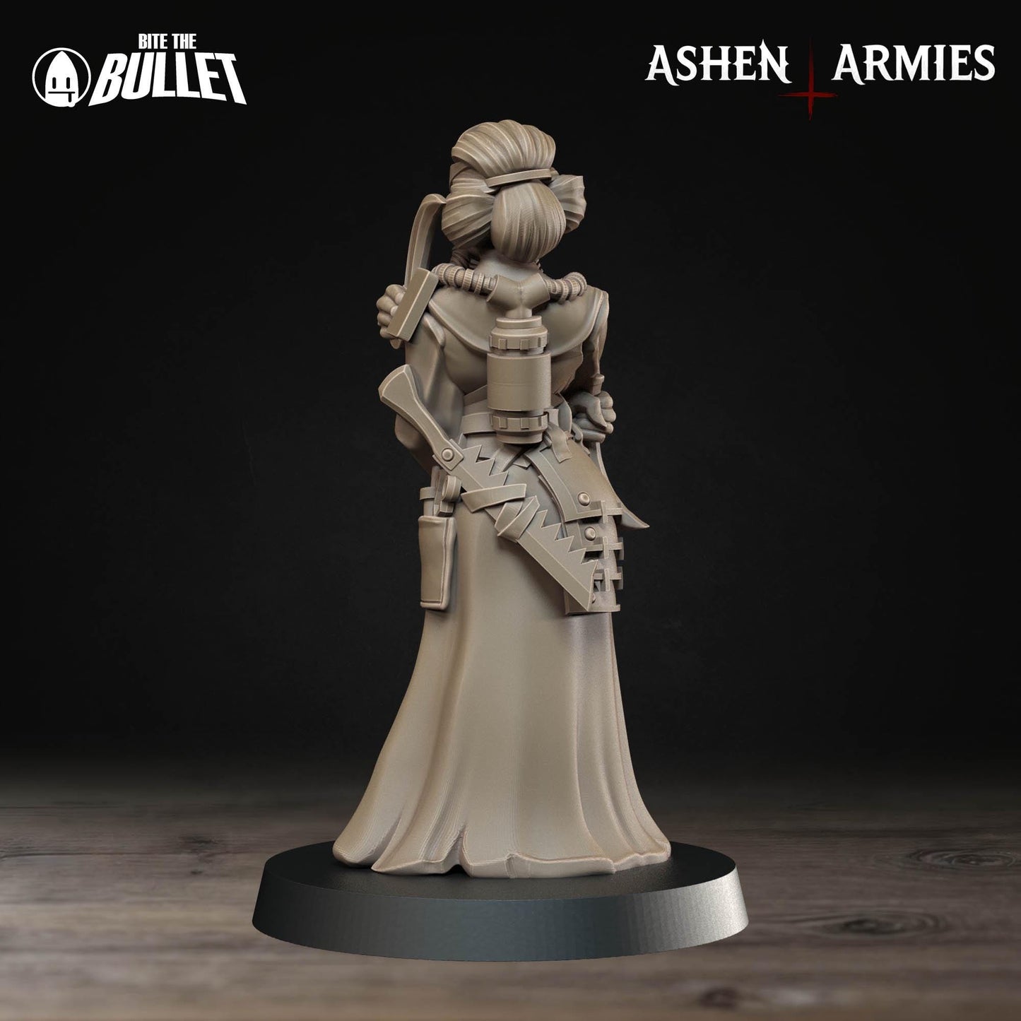 Holy Shogunate Akane Combat Medic Miniature - Ashen Armies by Bite the Bullet