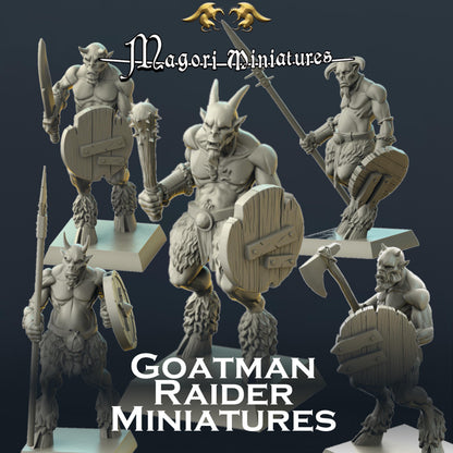 Goatman Raider Miniatures - by Magori Miniatures