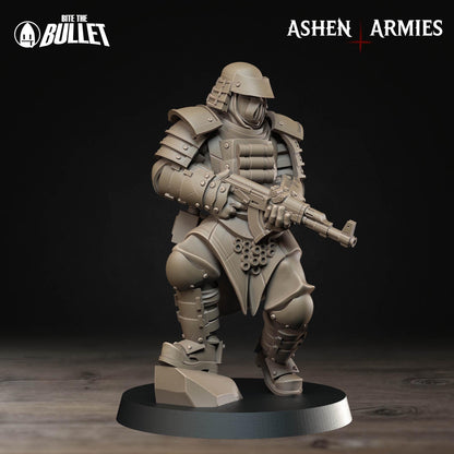 Holy Shogunate Lieutenant Miniature - Ashen Armies by Bite the Bullet