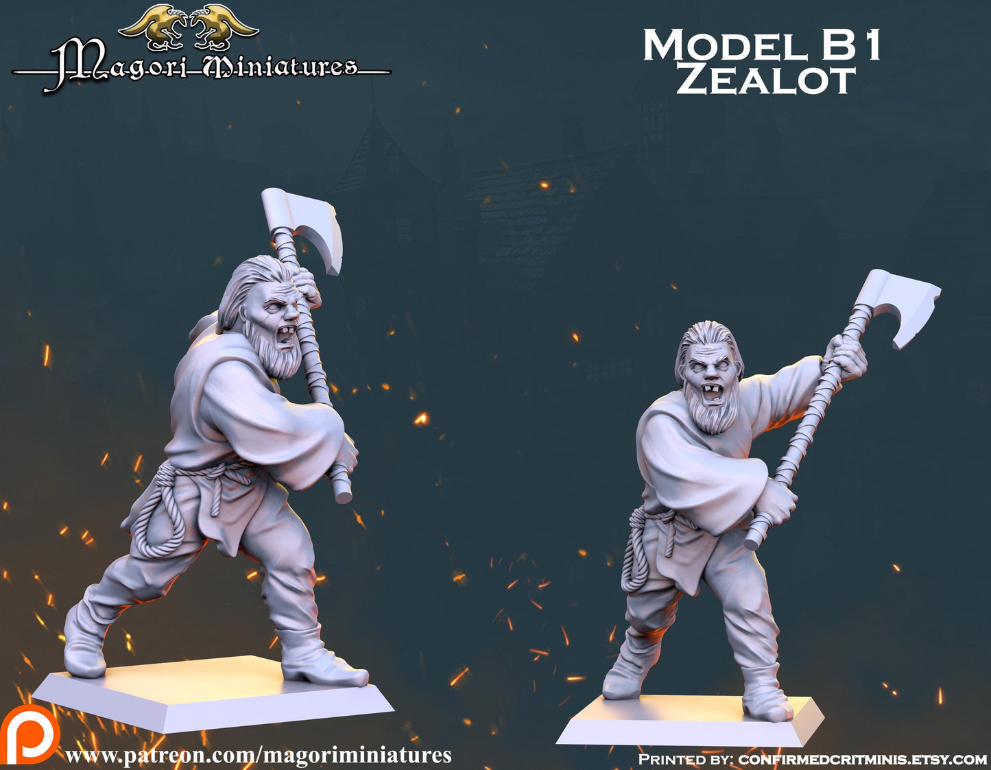 Zealot and Flagellant Miniatures - by Magori Miniatures
