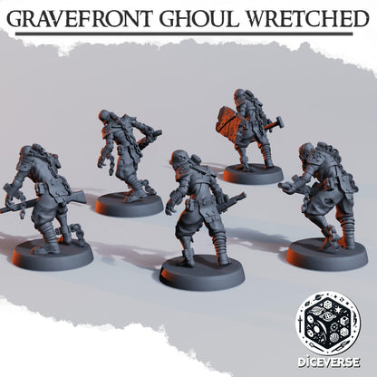 Gravefront Ghoul Wretched Modular Miniatures - Diceverse