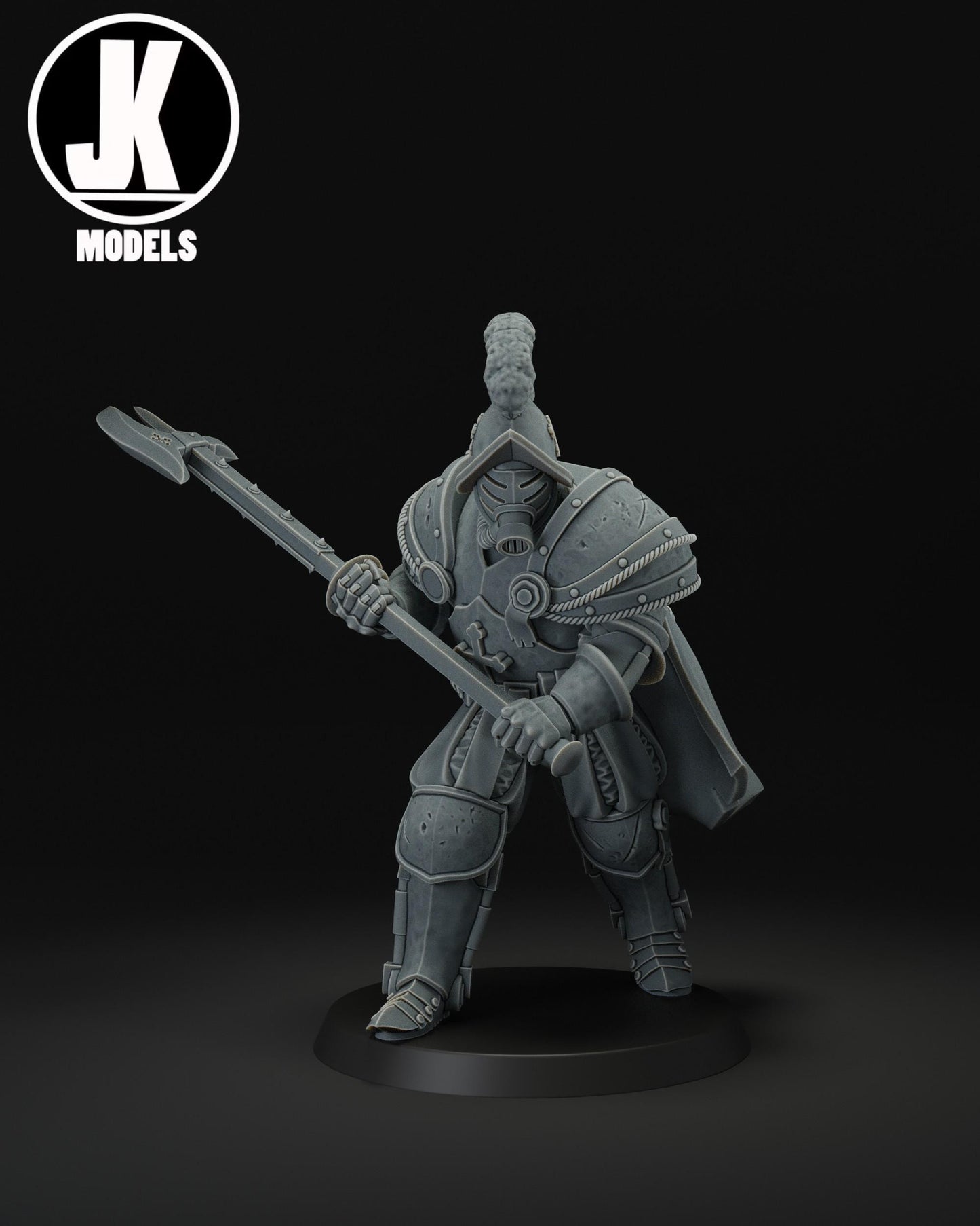 Papal Heavy Infantry Polearm Miniature - JK Remo Models