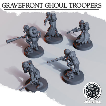 Gravefront Ghoul Troopers Modular Miniatures - Diceverse