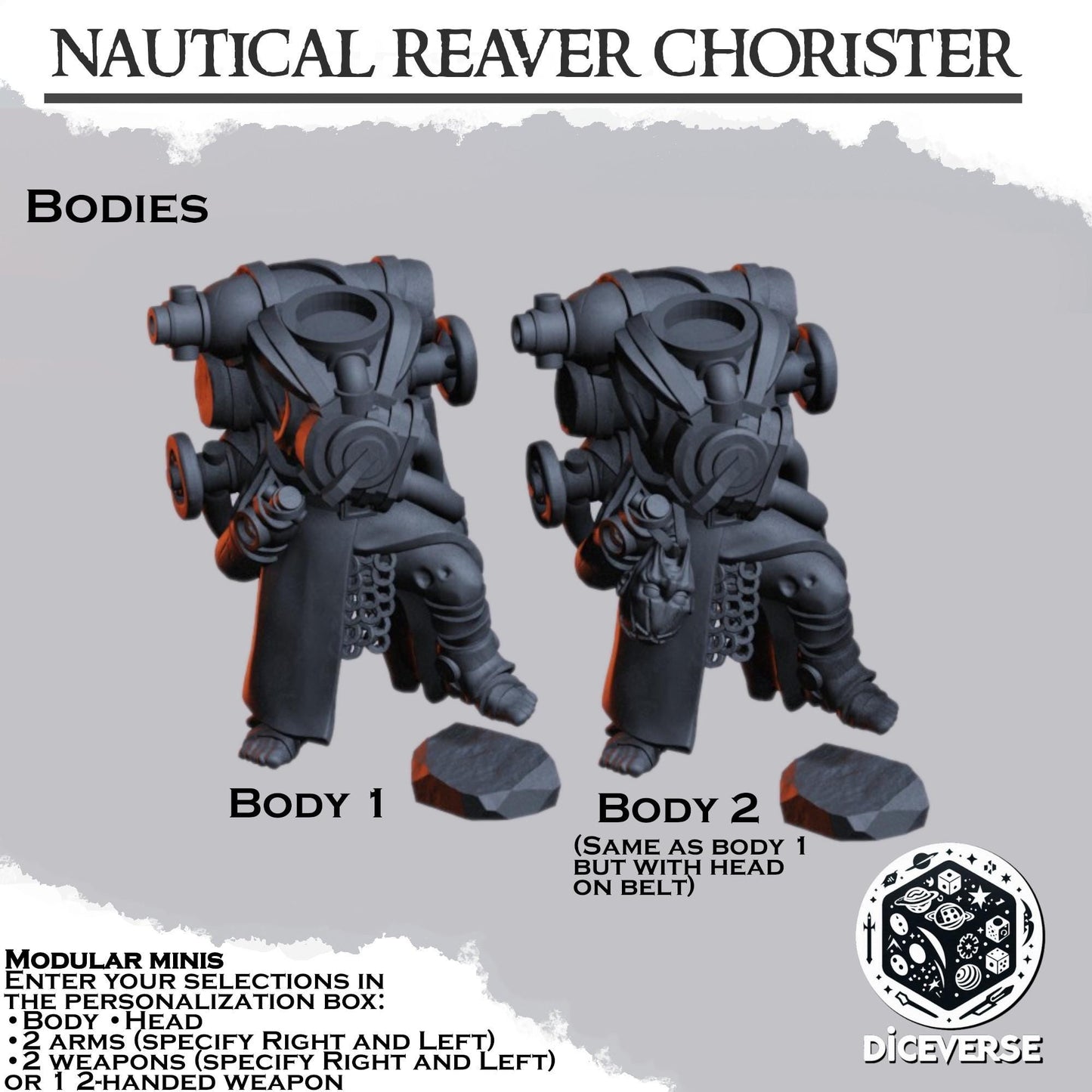 Nautical Chorister Reaver Modular Miniatures - Diceverse
