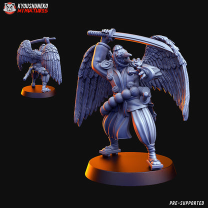 Japanese Samurai Tengu Miniatures - by Kyoushuneko Miniatures