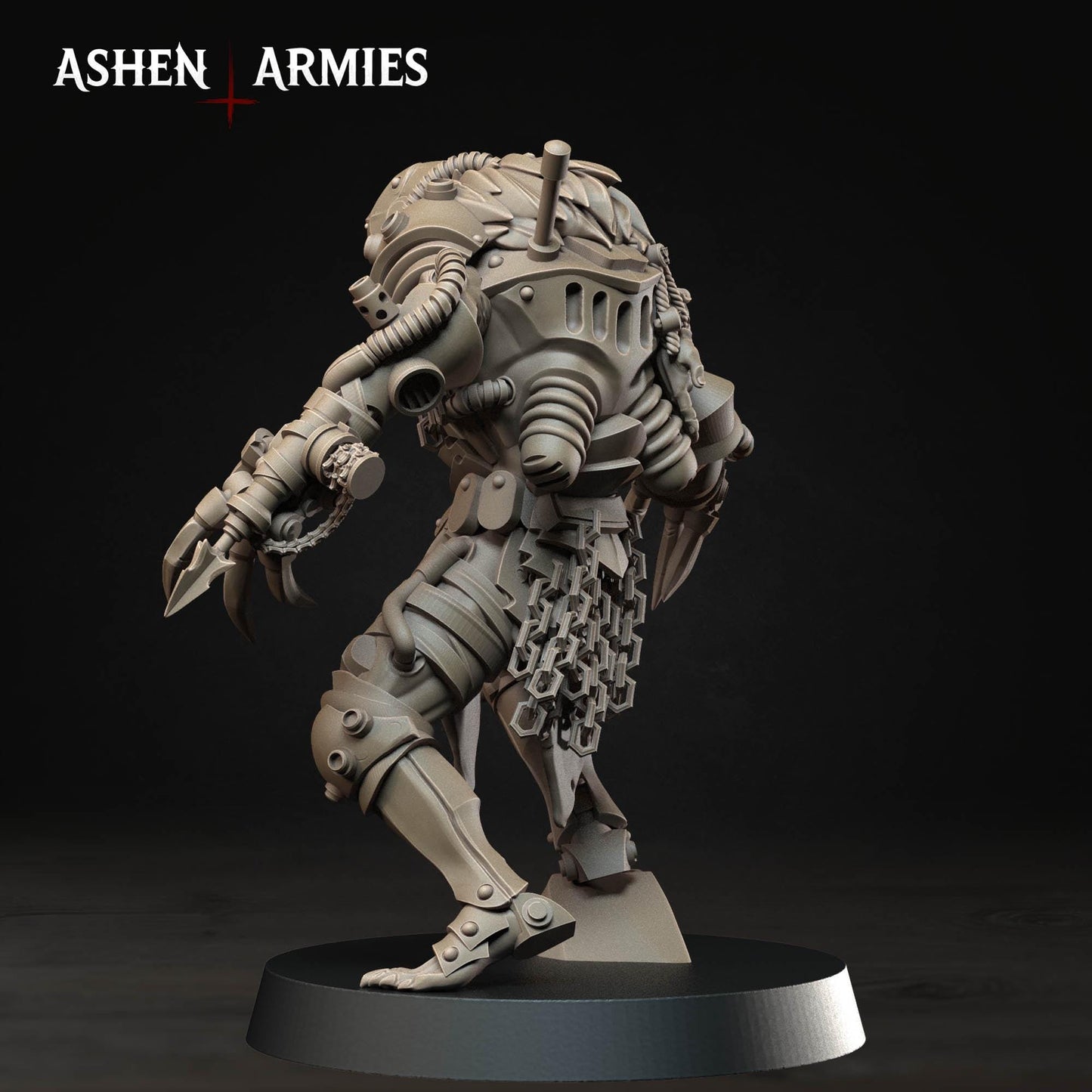 Hellbound Apostasy Death Commando Miniature - Ashen Armies by Bite the Bullet